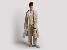 With two slouchy front pockets, a snug waist tie and cozy shawl collar, this super plush bathrobe is the ultimate relaxation wear. Cozy Neutral Outerwear For Loungewear, Cozy Relaxed-fit Robe For Daywear, Oversized Fall Loungewear Robe, Cozy Relaxed Fit Robe For Loungewear, Oversized Fall Robe For Loungewear, Cozy Relaxed Fit Robe For Relaxation, Cozy Robe With Relaxed Fit For Loungewear, Cozy Relaxed Fit Robe For Lounging, Cozy Winter Robe For Daywear