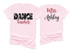 Glitter Dance Teacher Tshirt | Dance Mom Shirt | Short Sleeve Dance Mom T-Shirt | Bella Canvas Dance Shirt | Customize Colors PLEASE READ BEFORE ORDERING WE CANNOT RUSH ORDERS OR CREATE NEW DESIGNS DURING PEAK SEASON AUG - MAY. IF YOU NEED TO CANCEL PLEASE DO SO WITHIN 24HRS Please read full description before ordering we cannot be responsible for mistakes made by not reading the full description. ORDERING INSTRUCTIONS: 1. Select your Garment Size/Color Each size must be selected separately. Ple Stretch Graphic Print Tops For Dance Class, Pink Glitter Print Short Sleeve T-shirt, Stretch Tops With Graphic Print For Dance Class, Short Sleeve Graphic Tee For Dance Class, Fitted Letter Print T-shirt For Dance Class, Dance Crew Neck Tops With Text Print, Stretch Letter Print Tops For Dance, Fitted Graphic Print Top For Dance, Dance Tops With Text Print And Crew Neck