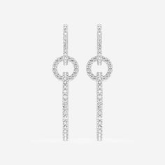 Modern Diamond White Diamond Earrings For Evening, Modern Pave Set Earrings For Formal Occasions, Modern Cubic Zirconia Bridal Earrings For Formal Occasions, Modern Cubic Zirconia Bridal Earrings For Formal Events, Modern Formal Bridal Earrings With Cubic Zirconia, Modern Formal Earrings With Pave Setting, Modern Earrings With Pave Setting For Formal Occasions, Modern Earrings With Pave Setting For Formal Events, Modern Brilliant Cut Diamond Earrings For Evening