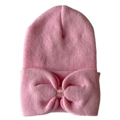 Baby’s First Bow Hat! A hospital bag necessity & perfect for introducing your baby to the world. This soft & stretchy hat is available in only one size: newborn! Material: 100% Polyester Imported Care Instructions: Hand Wash Cold Lay Flat to Dry Hospital Bag, Pink Bow, To The World, Lay Flat, How To Introduce Yourself, Care Instructions, Fashion Branding, Hand Wash, Hats