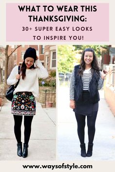 Looking for cute Thanksgiving outfit ideas? Whether you're celebrating casually at home or heading to a festive gathering, this guide has 30+ stylish and cozy outfit options perfect for the holiday. Get inspired with trendy combinations to look chic and comfortable this Thanksgiving! Outfit Options