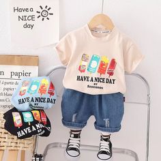 Baby Boys Children Summer T-Shirt Shorts Set Clothes Kids Toddler Casual Outfits | eBay Family Matching Cartoon Print T-shirt For Summer, Summer Sportswear, Pants For Boys, Kid Clothing, Set Clothes, Boys Clothes Style, Baby Boy Names, Kids Fashion Boy, Boy Names