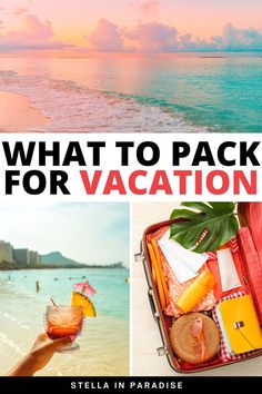 How to Pack for a Beach Vacation in JUST a Carry On Suitcase Beach Vacation Outfits, Summer Vacation Outfits