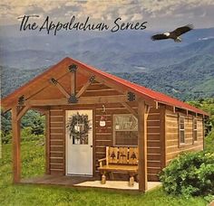 the book cover shows an image of a small cabin with a porch and picnic table