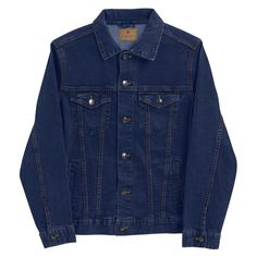 Make a fashion statement with this iconic unisex denim jacket. Pair it with a t-shirt, hoodie, or a dress— Vybe great on any occasion. • 99% ring-spun combed cotton, 1% spandex • Fabric weight: 12 oz/yd² (407 g/m²) • Chest pockets with buttonsSize guide S M L XL 2XL Chest (inches) 19 ½ 21 ½ 23 ½ 25 ½ 27 Length (inches) 26 26 ½ 27 27 ½ 28 Sleeve Length (inches) 24 ½ 24 ¾ 25 25 ¼ 25 ½ Jaket Denim, Honeymoon Outfits, Embroidered Denim Jacket, Embroidered Denim, Denim Jacket Women, Casual Fits, Spandex Fabric, Combed Cotton, Black Denim