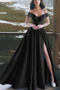 Long Black Dress Formal, Prom Dresses Long Black, Long Black Evening Dress, Gaun Fashion, Prom Dresses 2020, Black Dress Formal, Black Evening Dresses