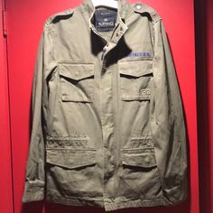 Purchased At Macy’s. Nwt Vintage Spring Outerwear With Multiple Pockets, Spring Green Outerwear With Multiple Pockets, Green Spring Outerwear With Multiple Pockets, Hunting Jacket, Hunting Jackets, Army Jacket, Buffalo, Mens Jackets, Hunting