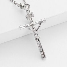 925 Sterling Silver Christian Jesus Christ Cross Catholic Crucifix Necklace | eBay Jesus Christ Cross, Christ Cross, Catholic Crucifix, Crucifix Necklace, Jesus On The Cross, Necklace Pendant, Jesus Christ, Cross Necklace, Jesus