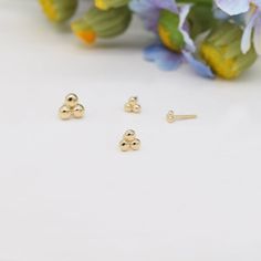 14k Solid Gold Tiny Three Dot Cartilage Stud Earrings Conch - Etsy Hypoallergenic Yellow Gold Plated Cartilage Earrings, Dainty Gold Hypoallergenic Cartilage Earrings, Dainty Hypoallergenic Gold Cartilage Earrings, Dainty 14k Gold-filled Piercings, Dainty Hypoallergenic Yellow Gold Nose Stud, Hypoallergenic 14k Yellow Gold Piercings, Dainty Nickel-free Yellow Gold Cartilage Earrings, Dainty Yellow Gold Nickel-free Cartilage Earrings, Nickel-free 14k Yellow Gold Cartilage Earrings