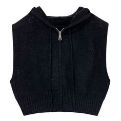 This Loose Zipper Knitted Hooded Sweater Vest For Women is ideal for everyday use. An A-straight pattern is used to style it. These are made of superior polyester and acrylic and come in a stunning range of solid colors. It is developed in a medium stretch form to make it more soothing and comfy. Specifications: Style: Casual Season: Autumn/Winter Thickness: Standard Decoration: Hooded Material: Polyester, Acrylic Clothing Length: Regular Collar: Hooded Elasticity: Medium Stretch Pattern Type: S Casual Black Knit Hoodie, Black Knitted Hoodie For Winter, Black Knitted Winter Hoodie, Cozy Black Outdoor Sweater, Winter Hooded Sweater With Zipper Closure, Hooded Winter Sweater With Zipper Closure, Black Knitted Casual Hoodie, Casual Black Knitted Hoodie, Black Knit Hooded Outerwear