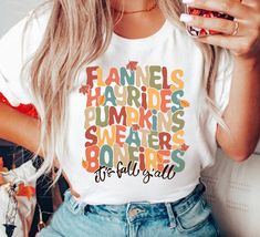 Fun Fall Top With Letter Print, Fun Letter Print Top For Fall, Fun Letter Print Tops For Fall, White Tops For Fall, Sweaters Png, Autumn Png, Fall Sublimation, Cozy Season, Fall Png