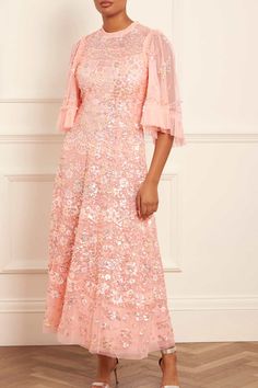 Glamorous Floral Embroidered Gown, Festive Anarkali Gown With Lace Work, Embellished Lace Floor-length Gown, Embellished Floor-length Lace Gown, Floor-length Embellished Lace Gown, Festive Maxi Length Dress With Lace Work, Festive Anarkali Lace Gown, Festive Lace Floor-length Gown, Festive Floor-length Lace Gown