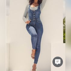 Very Cute, New In Bag Denim Jumpsuit, Just As Pictured, Jumpsuit Only, Stretchy Material. Smoke Free Pet Free Home. Overall Skirt Denim, Womens Denim Overalls, Jean Short Overalls, Pink Overalls, Overalls Casual, Overall Skirt, Workwear Jeans, Flattering Jeans, High Rise Bootcut Jeans