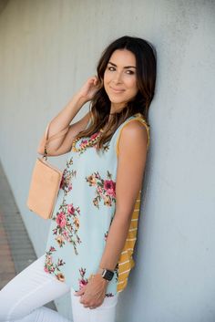 Clothing Archives - Page 73 of 110 - Betsey's Boutique Shop Chic Floral Print Tank Top, Striped Floral Print Tops For Summer, Spring Striped Tops With Floral Print, Feminine Floral Print Tank Top For Day Out, Floral Print Sleeveless Blouse Tank Top For Day Out, Boutique Shop, Shirt Shop, Floral Tops, Shirts Tops