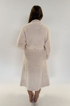 Discover the same cozy softness of our Jan Marie cabin blankets in this incredible robe! It's the perfect addition to your relaxation routine. Details Mid calf length Deep front pockets Tie Super plush, stretchy polyester Fabric | Fit | Care Miranda is wearing a size Small/Medium and is 5'6" tall. 100% polyester Machine Wash on Gentle with like colours. Cozy Loungewear Sleepwear With Pockets, Cozy Sleepwear With Pockets For Loungewear, Comfy Soft Knit Outerwear For Loungewear, Comfy Soft Knit Outerwear For Casual Wear, Super Soft Long Sleeve Loungewear Outerwear, Cozy Soft Knit Outerwear For Loungewear, Cozy Sleepwear With Pockets For Lounging, Oversized Outerwear With Soft Texture For Loungewear, Soft Texture Outerwear For Loungewear