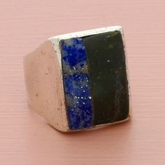 Clearancesterling Silver Mens Vintage Onyx & Sodalite Inlay Ring Size 8.75 Pre-Loved But In Great Condition - Weight - 12.6g Ring Size - 8.75 Width - 19mm Item Id - Abe37701260 Signet Rings, Sterling Jewelry, Mens Vintage, Sterling Silver Mens, Signet Ring, Womens Jewelry Rings, Vintage Men, Onyx, Jewelry Rings