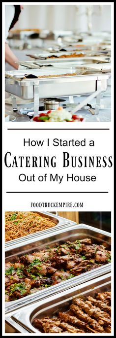 catering business with text overlaying how i started a catering business out of my house