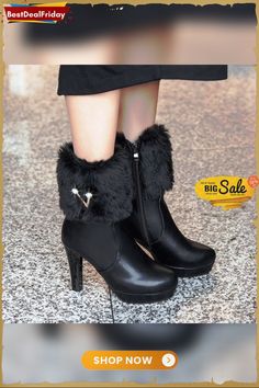 Womens Boots Thick High Heels Boots Zipper Boots Ladies White Boots Botines Mujer Plus Size 35-43 High Heel Booties For Winter, Winter Ankle Boot Heels With Zipper Closure, Winter Ankle Boot Heels With Zipper, Winter High Ankle Heels With Zipper Closure, Winter High Heel Boots With Zipper Closure, Winter High Heel Boots With Zipper, Winter High Heeled Boots With Zipper Closure, Winter High Heel Booties With Zipper Closure, Winter High Ankle Heeled Boots With Zipper Closure