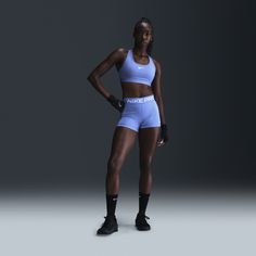 The Nike Pro Shorts are made with stretchy, sleek and supportive fabric that wicks sweat to help you stay dry and comfortable during your workout. This product is made with at least 50% recycled polyester fibers. Nike Pro Women, Nike Pro Shorts, Women Lifestyle, Nike Pros, Wicks, Sport Shorts, Nike Dri Fit, Polyester Spandex, Sleek