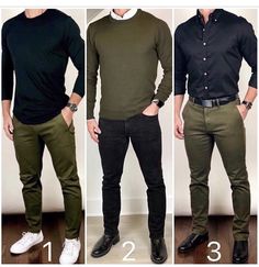 Business Casual Attire, Chris Mehan, Olive Outfit, Mens Casual Outfits Summer, Men Fashion Casual Shirts, Stylish Men Casual