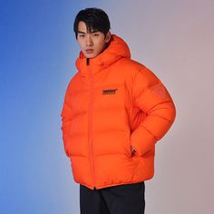 TANBOER Hooded Short Puffer Down Jacket Men's Warm Coat - Tanboer Winter Puffer Coat, Winter Puffer Jackets, Winter Puffer, Winter Event, Design Philosophy, Modern Elements, Winter Essentials, Warm Coat, Puffer Coat