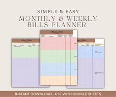 the simple and easy printable planner is great for organizing your home, office or business