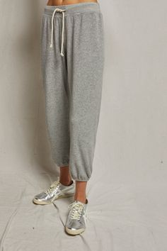 these loop terry joggers are the perfect add to your summer wardrobe. lighter weight than your regular sweatpant with a super soft worn in feel. pair with the Marley tank for a complete set. thoughtfully produced in california Spring Cotton Joggers For Loungewear, Relaxed Drawstring Joggers For Spring, Casual Super Soft Sweats With Relaxed Fit, Sporty Joggers With Ribbed Waistband For Loungewear, Athleisure Joggers With Elastic Waistband For Loungewear, Sporty Sweatpants With Elastic Waistband For Loungewear, Sporty Sweatpants With Elastic Waistband For Lounging, Super Soft Comfy Sweatpants With Relaxed Fit, Sporty Joggers For Loungewear With Relaxed Fit