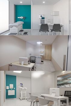 Diseño de Consultorios Médicos Mini Clinic Design, Healthcare Interior Design, Medical Office Design, Dental Design, Cabinet Medical, Hospital Interior, Clinic Interior Design