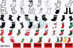 christmas stocking svg files