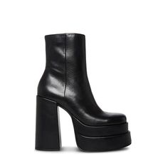 Dr Shoes, Take It Back, Black Platform Boots, 70s Style, Black Platform, 5 Inch Heels, Black Leather Boots, Platform Boots, New Girl