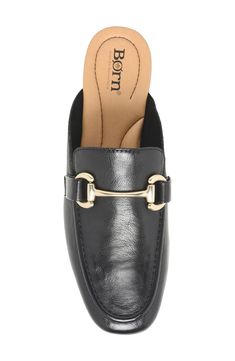 Glinting hardware amplifies the sleek style of this leather mule featuring a lightweight sole for maximum flexibility. Cushioned footbed Leather upper/textile lining/rubber sole Imported Slippers Cozy, Sleek Style, Clutch Pouch, Cold Weather Accessories, Womens Clogs, Leather Mules, Sleek Fashion, Anniversary Sale, Mule Clogs