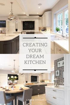 the kitchen is clean and ready to be used as a living room or dining area