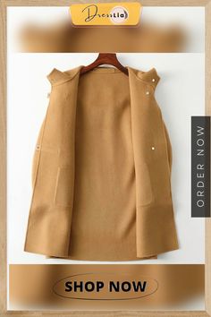 Effortless and Classy General Jacket Lapel Collar Vest For Spring, Stand Collar Vest For Workwear In Fall, Chic Vest With Lapel Collar Outerwear, Winter Workwear Vest With Stand Collar, Brown Vest Outerwear For Fall, Fall Brown Vest Outerwear, Self Confidence, Women Collection, Your Style