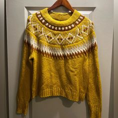 Super Soft Mustard Yellow Sweater! New With Tags. Mustard Retro Long Sleeve Sweater, Vintage Mustard Sweater For Winter, Ghost Character, Mustard Yellow Sweater, Moomin Valley, Yellow Clothes, Mustard Sweater, Soft Sweater, Yellow Sweater