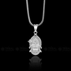 Khatu Shyam, Pendant Locket, Silver Lockets, Lord Krishna, Pendant Necklaces, Locket, Krishna, 925 Sterling Silver, Necklaces