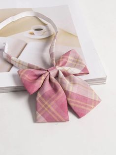 Element:Solid Color \nColor:Multicolor \nStyle:Cute \nPattern Type:Plaid \nType:Sets \n Back To School Uniform, Women Ties, Halloween Women, Plaid Print, Christmas Women, Tie Backs, Tie Back, Halloween Christmas, Bow Tie