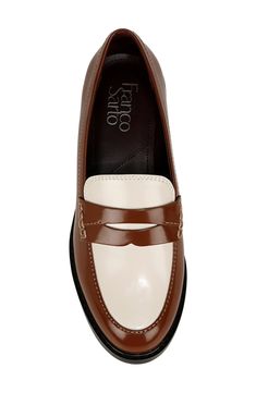 Minimalist design showcases the timeless silhouette of this sleek patent penny loafer with ergonomic padding at key pressure points for all-day comfort. 1" heel Synthetic upper, lining and sole Imported Comfortable Loafers, Loafer Women, Penny Loafer, Pressure Points, Franco Sarto, Nordstrom Store, Penny Loafers, Showcase Design, Loafers For Women