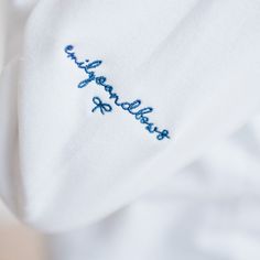 You will be ready for brunch in this white sweatshirt with Busy Brunching embroidered on the front and the emilyOandbows logo embroidered on the left sleeve! This crisp, white sweatshirt looks great with everything! White Letter Embroidery Sweatshirt For Loungewear, White Sweatshirt With Letter Embroidery For Loungewear, White Embroidered Logo Sweatshirt For Loungewear, White Custom Embroidered Tops For Loungewear, White Sweatshirt With Letter Embroidery, White Sweatshirt With Letter Embroidery For Everyday, White Everyday Sweatshirt With Letter Embroidery, Embroidered Sweatshirt, Be Ready