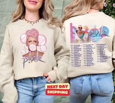 P!nk Pink Singer Summer Carnival 2024 Tour Sweatshirt, Pink Fan Lovers Shirt, Music Trustfall Album Hoodie ,Concert 2024 P!nk Sweatshirt Printed on the high-quality Gildan 18000 Sweatshirt and Gildan 18500 Hoodie, this design features a discreet yet meaningful pocket detail with three vibrant hearts. Product Features: Fabric: 50% cotton and 50% polyester blend for a soft and durable feel Fit: Unisex, providing a relaxed and comfortable fit for everyone Sizes: Available in S, M, L, XL, 2XL, and 3XL Important Notes: Color Options: Due to Etsy's listing limitations, we can only display a limited number of colors. If you are interested in additional color options, please contact us directly, and we will be happy to provide more choices. Shipping Address: Please ensure that your shipping addres Pink Band Merch Sweatshirt With Letter Print, Pink Band Merch Sweatshirt For Streetwear, Pink Band Merch Top For Fall, Pink Cotton Sweatshirt For Fan Merchandise, Pink Long Sleeve Band Merch Sweatshirt, Pink Casual Sweatshirt For Fan Merchandise, Pink Long Sleeve Band Merch Top, Pink Long Sleeve Sweatshirt For Fan Merchandise, Pink Long Sleeve Sweatshirt For Fans