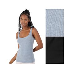 You'll love the soft and stretchy fit of this women's Hanes Originals Ultimate 2-pack stretch cotton tank top set.You'll love the soft and stretchy fit of this women's Hanes Originals Ultimate 2-pack stretch cotton tank top set. Click on this INTIMATES & SLEEPWEAR GUIDE to find the perfect fit and more!FEATURES Includes 2 tank tops Scoopneck Breathable design Soft cotton stretch construction Tag free Style no. 45UOTKFABRIC & CARE Cotton, spandex Machine wash delicate and line dry Imported Size: Casual Tank Top With Built-in Bra And Medium Support, Casual Tops With Seamless Design And Tank Straps, Casual Seamless Tank Top For Loungewear, Seamless Tank Top For Loungewear, Comfortable Seamless Tank Top, Comfortable Sleeveless Seamless Tank Top, Comfortable Seamless Solid Tank Top, Comfortable Solid Seamless Tank Top, Casual Seamless Cami Tank Top