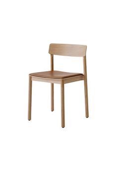 a wooden chair on a white background