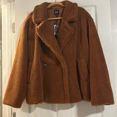 Nwt Brown Gap Jacket Xxl Gap Outerwear For Fall Workwear, Gap Brown Winter Outerwear, Gap Winter Outerwear With Long Sleeves, Gap Long Sleeve Winter Outerwear, Gap Winter Outerwear, Brown Gap Winter Outerwear, Brown Gap Outerwear For Winter, Gap Winter Workwear Outerwear, Gap Long Sleeve Outerwear For Work