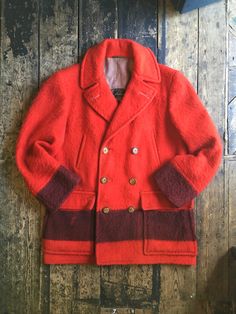 This vintage coat was made in the 1950's from a Hudsons Bay four point blanket.  As is typical for these early cuts, the coat is unlined, it did originally come with a belt (sadly that is missing). It's heavy with two cargo pockets and two hand pockets. Wear: Very good condition (small areas of wear, and missing belt) Pit to pit: 25inch Collar to hem (on back of item): 35inch shoulder to shoulder: 20inch Arm: 25.5inch We lovingly hand pick every vintage item for its age, uniqueness, coolness and Hudson Bay Blanket, Blanket Jacket, Hudson Bay, Vintage Coat, Vintage Wear, Vintage 1950s, Brighton, Mens Jackets, Vintage Items