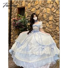 Tavimart French Romantic Style Lolita Op Elegant Girl Cosplay 2023 New Chic Fairy Princess Dress Gorgeous Sweet JSK wedding Party Dress Princesscore Dresses For Cosplay Events, White Fitted Princesscore Fairy Dress, Fairytale Ruffle Dresses For Cosplay, White Fairycore Costume Dress, White Fairytale Princess Wedding Dress, Fairytale White Princess Wedding Dress, Fairytale Wedding Princess Dress In White, Fairytale White Wedding Princess Dress, Fairytale Princess Dress With Ruffles For Costume Party