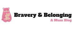 the logo for brauery and belonging, a mum blog with an image of a bear