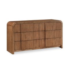 the sideboard is made out of wood