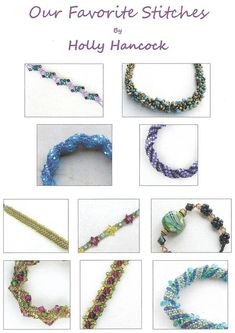 the book is about how to make beaded bracelets with different colors and sizes