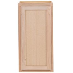 a wooden cabinet door on a white background