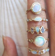 Oasis Opal Ring – Misa Jewelry Misa Jewelry, 14k Gold Opal Ring, Gold Sapphire Ring, Opal Ring Gold, Gemstone Engagement, Labradorite Ring, Handcrafted Rings, Moonstone Jewelry, Sapphire Jewelry