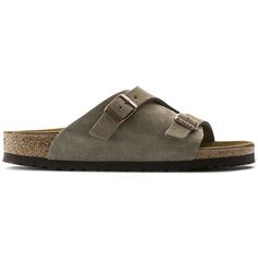 The men’s Birkenstock Zurich combines the lightness of a sandal with the stability and coverage of a shoe. Enclosed on the sides, this style has an open toe and heel to ensure air circulation. The extra soft suede upper hugs the foot, while the cork and latex footbed offers support and comfort for all day wear, all summer long. Features: Suede upper One wide strap with 2 small adjustable metal pin buckles Anatomically shaped cork-latex footbed Suede lining EVA outsole Made in Germany Style Numbe Classic Outdoor Synthetic Sandals, Classic Outdoor Sandals With Cushioned Footbed, Open Toe Slippers With Arch Support For Outdoor, Classic Slip-on Outdoor Sandals, Classic Open Toe Sandals For Outdoor, Classic Sandals With Leather Footbed For Outdoor, Classic Cushioned Slides For Outdoor, Birkenstock Zurich, Tandem Kayaking